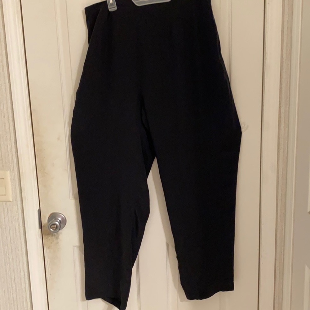 Bob Mackie Black silk pants